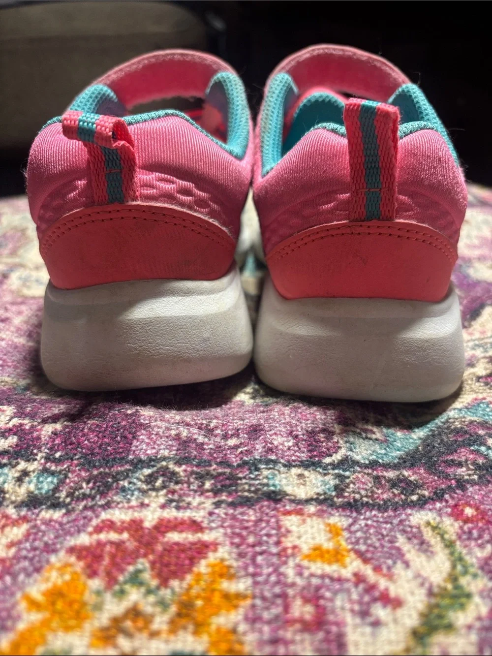 Skechers Girls' Pink & Purple Athletic Sneakers, Size 13